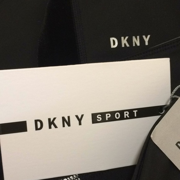 DKNY Sport Velvet-Stripe Ankle Leggings - Picture 3 of 8